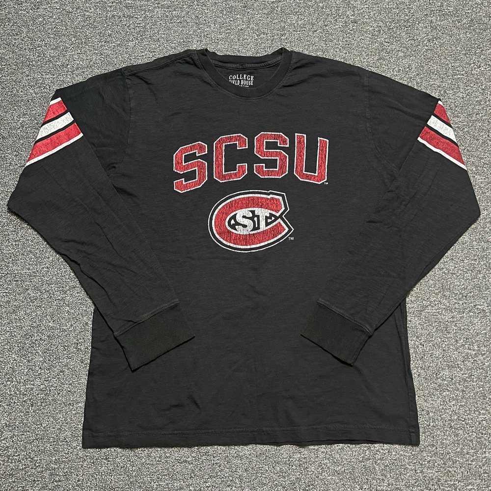 College‎ Field House SCSU Y2K Black Long Sleeve Shirt Size 2XL